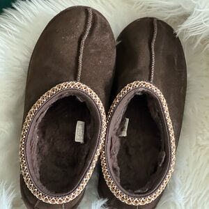 UGG Dark Brown Tasman Slippers